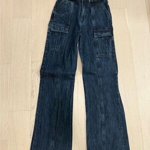 Zara Blue Cargo Jeans